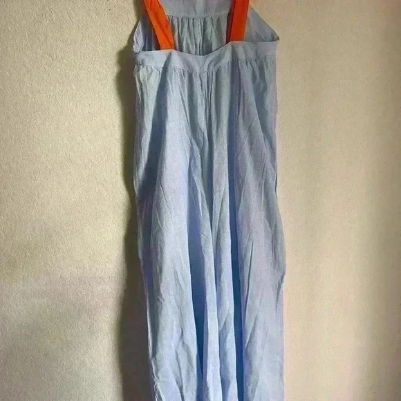 PHAX MALIBU BOHO OVERSIZED WIDE LEG JUMPSUIT SWIM ORANGE STRAP COVERUP SIZE S - Picture 11 of 15